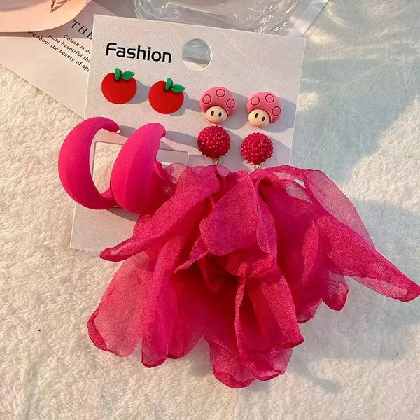 Handmade Cotton Long TasselEarrings -Sexikinis Swim