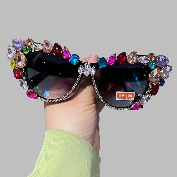 Hand designed bejeweled sunglasses - Sexikinis Swim