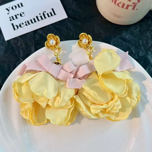 Handmade Cotton Long TasselEarrings -Sexikinis Swim