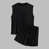 Summer Izzy Pleated Sleeveless Tank men beach shorts set