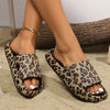 Women's Retro Leopard Print EVA Slides