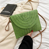 Straw Woven Shoulder CrossbodyBeach Clutch Bag