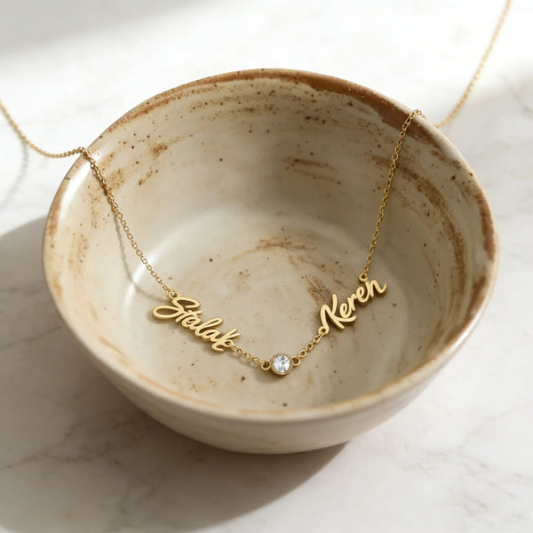 Custom Multiple Names Necklace for Women Stainless Steel Jewelry