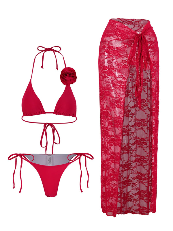 Yelia three piece swimsuit set