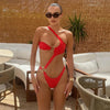 Alana High Cut one piece Bodysuit swimsuit Beach Wear with cover up