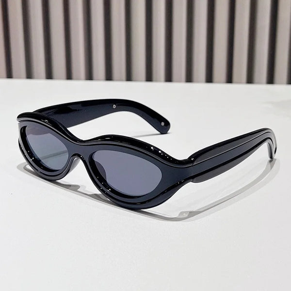New Fashion Oval Cat Eye Sunglasses - Sexikinis Swim