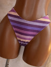 Girly purple three piece swimsuit