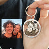 Personalized Couple Engraved Photo key chain Jewelry Gift