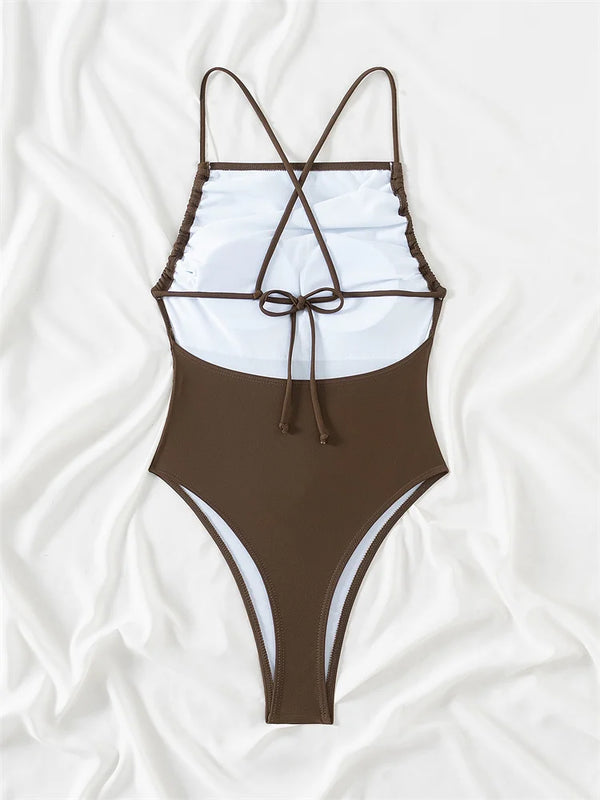 Lacy one piece swimsuit - Sexikinis Swim