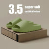 Green slides with a thick bottom on a beige platform, text indicating '3.5 cm thick bottom'.