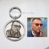 Personalized Couple Engraved Photo key chain Jewelry Gift