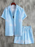 Vacation mood men beach shorts set