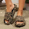 Women's Retro Leopard Print EVA Slides
