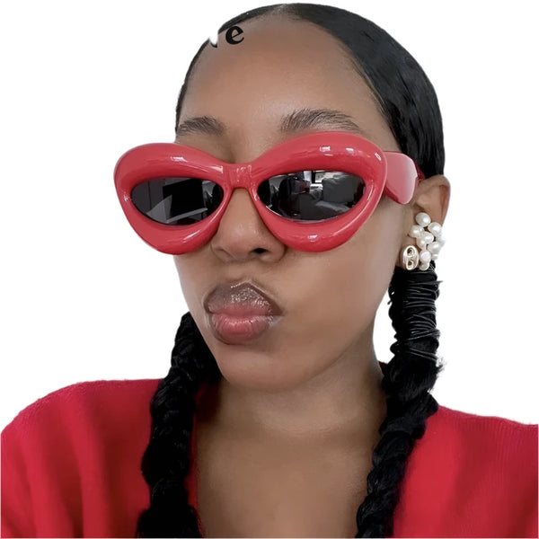 Plush women Cat Eye Sunglasses - Sexikinis Swim