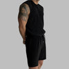 Summer Izzy Pleated Sleeveless Tank men beach shorts set
