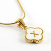 Lucky Clover Stainless Steel Pendant Necklace - Sexikinis Swim