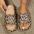 Women's Retro Leopard Print EVA Slides