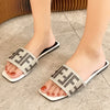 2024 Summer New Fashion Square Toe Ladies Slippers - Sexikinis Swim