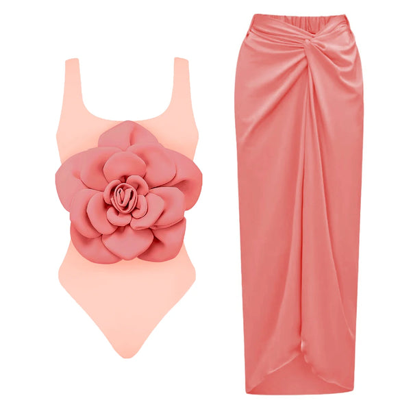 Hibiscus one piece swimsuit