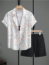 Resort wear Luxury Style Men's Short-sleeved outfit