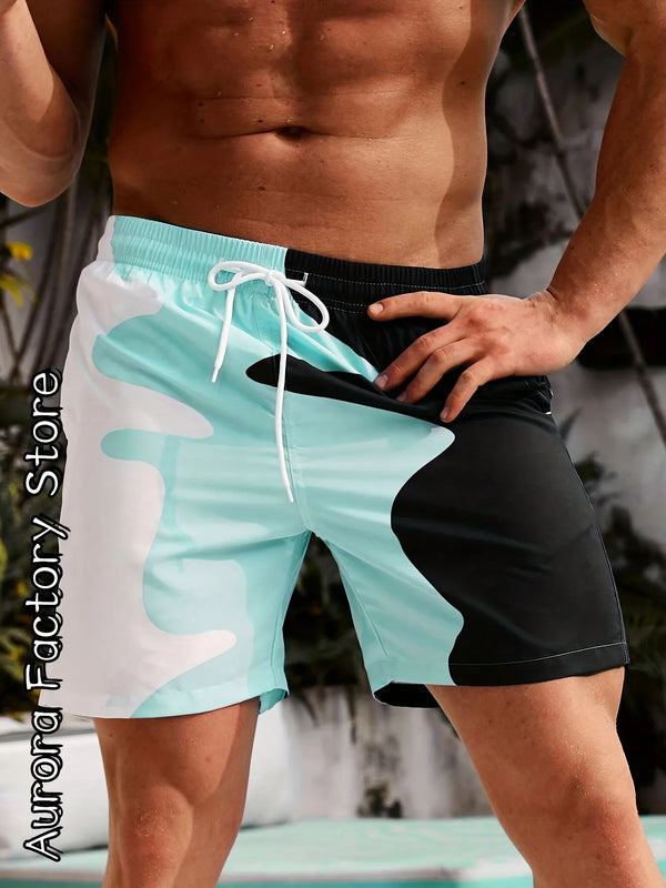 Summer Men Colorful 3D Shorts - Sexikinis Swim