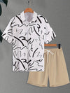 Resort wear Luxury Style Men's Short-sleeved outfit