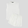 Summer Izzy Pleated Sleeveless Tank men beach shorts set