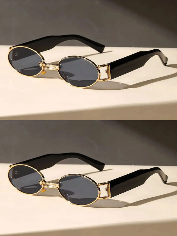 Small Cute Fashion Oval Frame Sunglasses