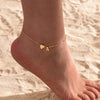Women Heart Initial Stainless Steel Personalized Anklet Bracelets