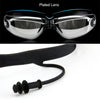 Men Swimming Shorts Waterproof Competition Swim Goggles with Ear-plug Cap Trunks - Sexikinis Swim