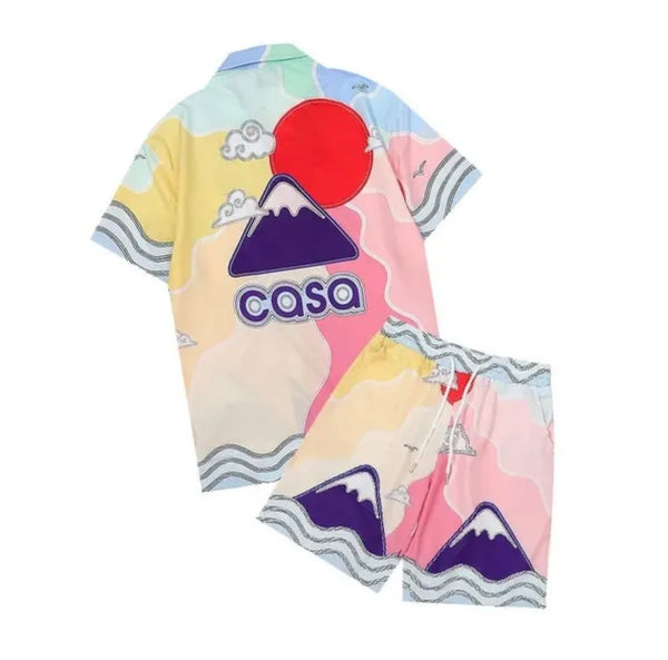 Men two piece luxury trendy summer fashion sets