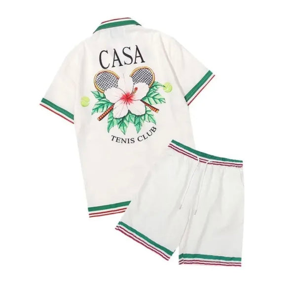 Men two piece luxury trendy summer fashion sets