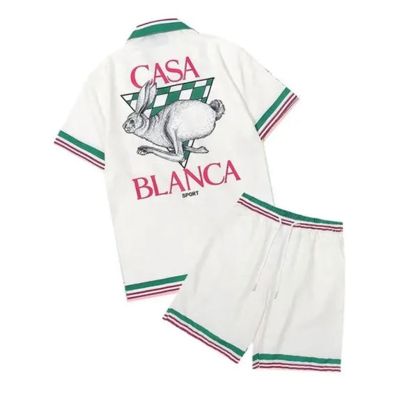 Men two piece luxury trendy summer fashion sets