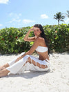 Pearl style three piece swimsuit