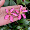 Sweet Big Flower Stud Earrings - Sexikinis Swim