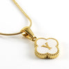 Lucky Clover Stainless Steel Pendant Necklace - Sexikinis Swim