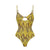Avasnake one piece swimsuit with coverup