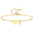 Women Heart Initial Stainless Steel Personalized Anklet Bracelets