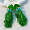 Handmade Cotton Long TasselEarrings -Sexikinis Swim
