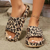 Women's Retro Leopard Print EVA Slides