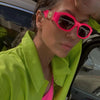 Vintage Small Rectangle Sunglasses - Sexikinis Swim