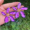 Sweet Big Flower Stud Earrings - Sexikinis Swim