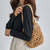 Mesh Rope Knitted Bucket Shoulder Bag
