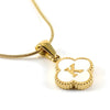 Lucky Clover Stainless Steel Pendant Necklace - Sexikinis Swim