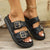 Thick-soled Metal Buckle Designer Slippers