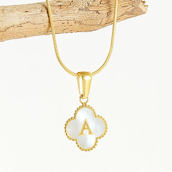 Lucky Clover Stainless Steel Pendant Necklace - Sexikinis Swim
