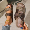 New Retro Thick-SoledLuxury Metal Buckle Decorated Slippers