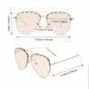 Women's sunglasses, classic semi-rimless design