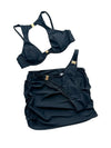 Classy cut-out two piece swimsuit with cover up