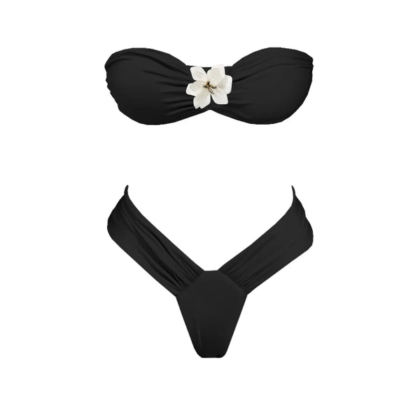 Nitty flower two piece swimsuit with Mini Skirt